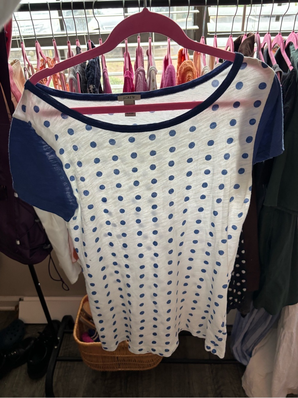J. Crew Polka Dot Tee